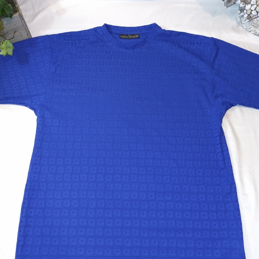 Stacy adams mens blue shirt new!!! Free shipping